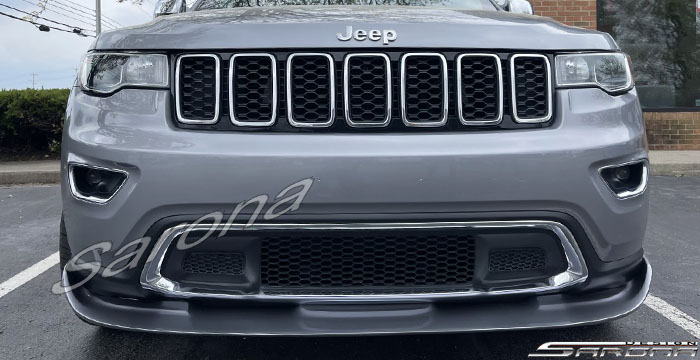 Custom Jeep Grand Cherokee  SUV/SAV/Crossover Front Add-on Lip (2014 - 2018) - $590.00 (Part #JP-033-FA)